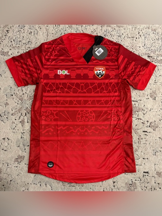 BOL. Other - BOL Authentic Trinidad and Tobago 2021/2022 Home Red Soccer Jersey Men’s Sz: M